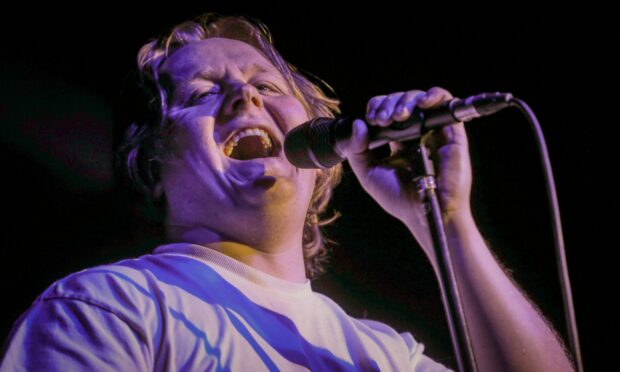 Lewis Capaldi smiles during his Fat Sam's gigs