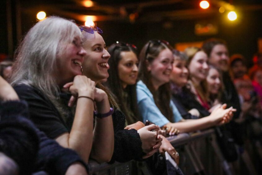 Fans at Lewis Capaldi's Fat Sam's gig