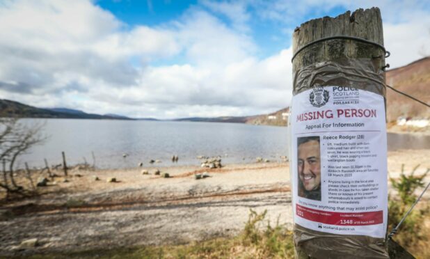 A poster for Reece Rodger at Loch Rannoch