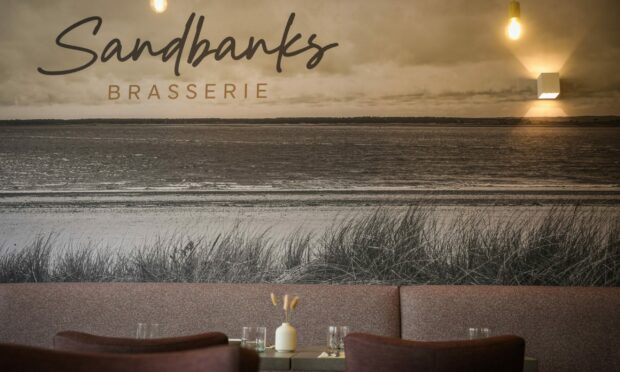 Inside the Sandbanks Brasserie, Jamie Scott's new restaurant. Image: Mhairi Edwards/DCThomson