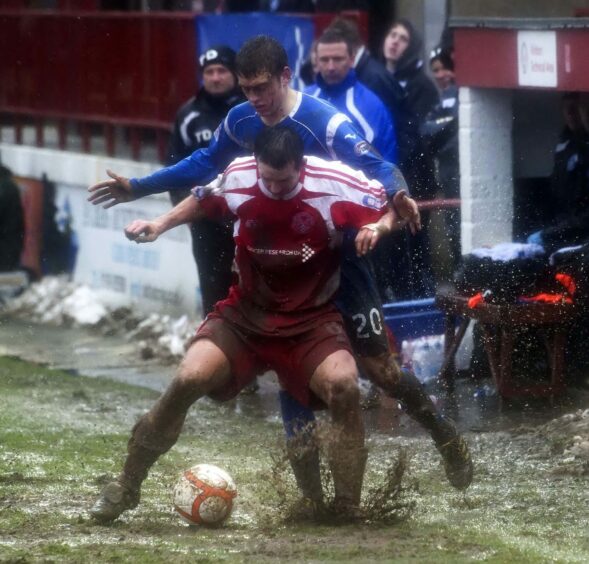 If ever there was a pitch that suited Davidson it was Glebe Park for the 2011 Scottish Cup quarter-final against Brechin City. 