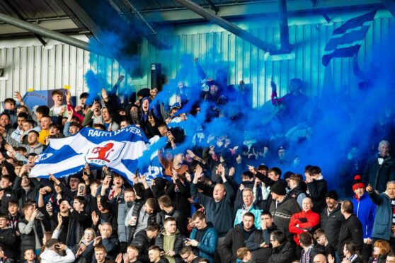 It is exciting times for the Raith Rovers support. Image: SNS.