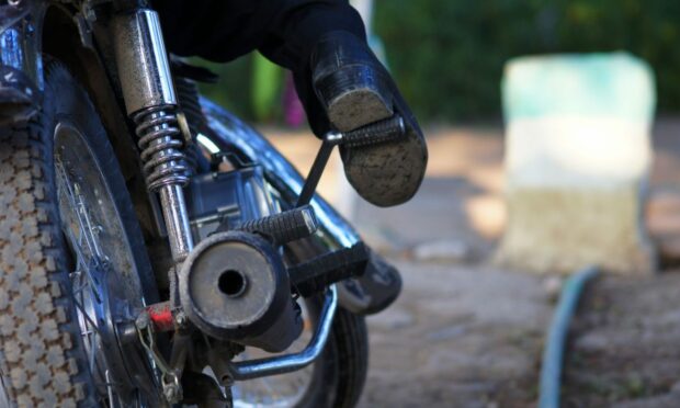 Banned Weston was caught trying to kick-start a motorbike. Image: Shutterstock.