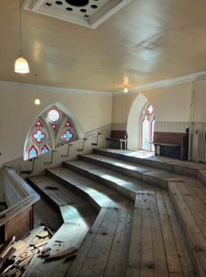 Interior shot of St Rules Church in Monifieth.