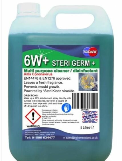 'Covid-specific' Steri Germ cleaner.