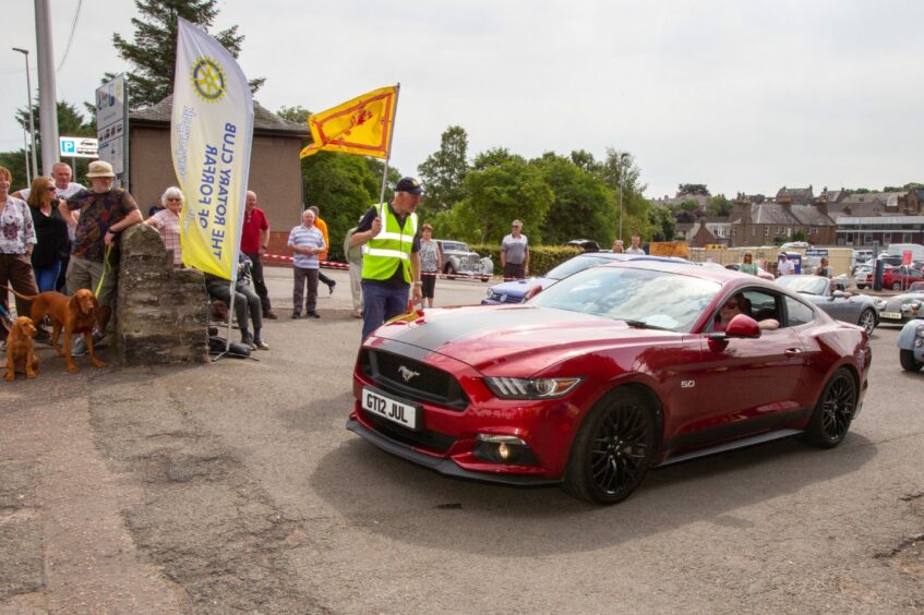 Strathmore Classic Car Tour organised by Forfar Rotary Club.