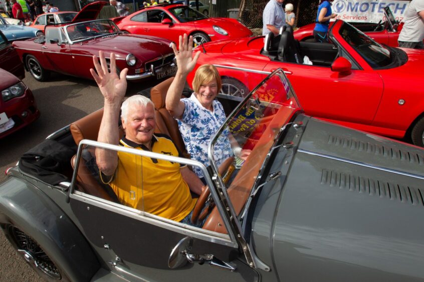 Strathmore Classic Car Tour organised by Forfar Rotary Club.