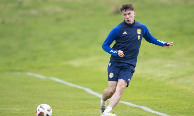 Evan Towler trains with Scotland under-19s. He has joined Montrose FC from Aberdeen FC