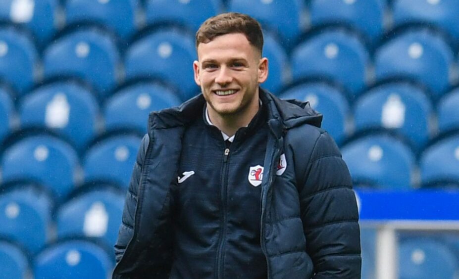 Jamie Gullan smiles for the camera during his previous spell with Raith Rovers.