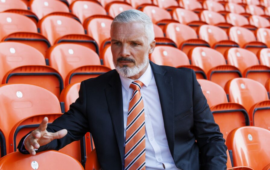 Dundee United manager Jim Goodwin is pictured at Tannadice