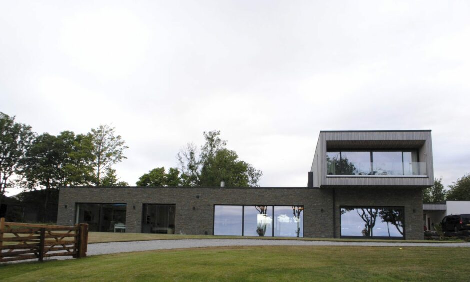 Snowdrop House near St Cyrus is a contemporary family home. Image: BBC.