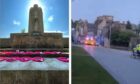 Police and firefighters called to Dunfermline War Memorial. Image: Neil Henderson/DC Thomson & Fife Jammer Locations Facebook