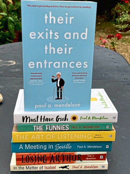 The image show a selection of novels by Paul A Mendelson, author of The Forever Moment.