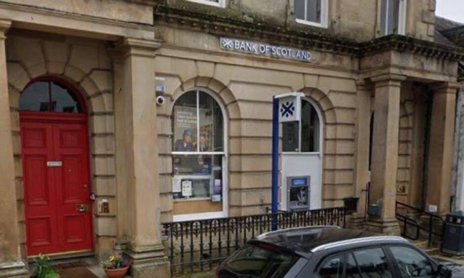 Bank of Scotland's branch in Dunkeld. Image: Google Maps.