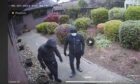 CCTV showing two of the masked men entering the house in Broughty Ferry