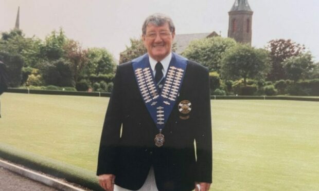 Burnett Taylor served two terms of Abbey Bowling Club, Arbroath.