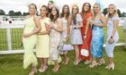 A group of fashionable ladies at Pride race day. Image: Phil Hannah
