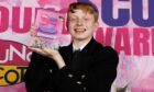 Cameron Coupar with his Young Scot award.