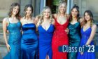 Six girls in dresses ready for Ball Baxter High prom 2023.