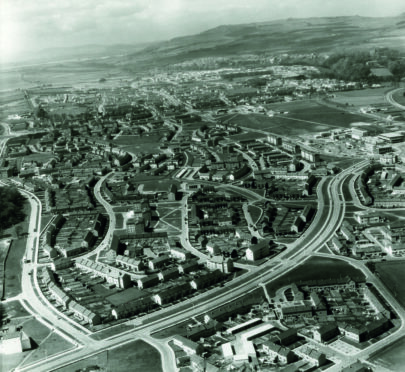 Arial shot of Glenrothes