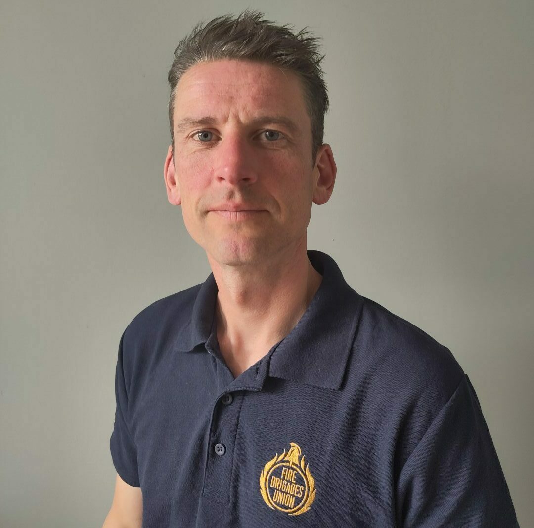 David Evans, FBU branch secretary for Perth Fire Station.