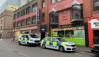 Police on North Lindsay Street in Dundee