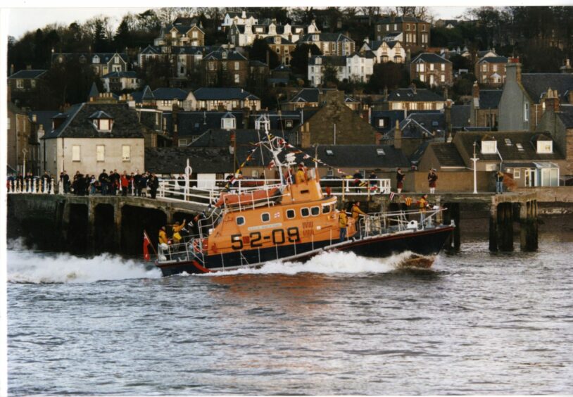 Spirit of Tayside - the boat Frank worked on as part of the RNLI crew.