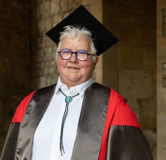 Val McDermid was delighted to receive her honorary degree.