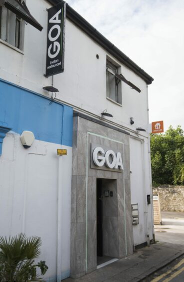 Exterior of Goa in Broughty Ferry.