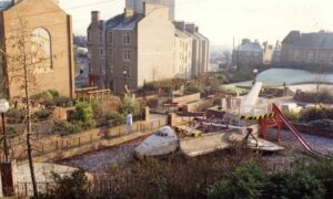 The space shuttle play park in Black Street is seen here in 1992. Image: DC Thomson.
