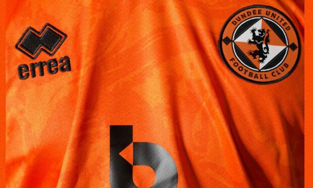 The front of Dundee United's new home kit
