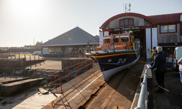 Two lifeboats were launched from Arbroath station.