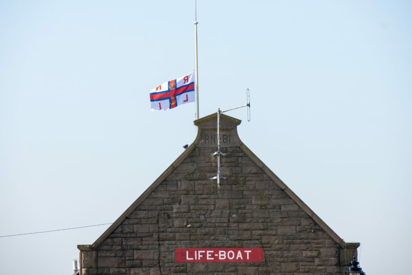 A mark of respect for Frank Donnelly the lifeboat station in Broughty Ferry is flying its flag at half mast.