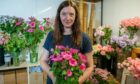 Dundee florist Jenni Malcolm-Fraser in her workshop. Image: Kim Cessford/DC Thomson.