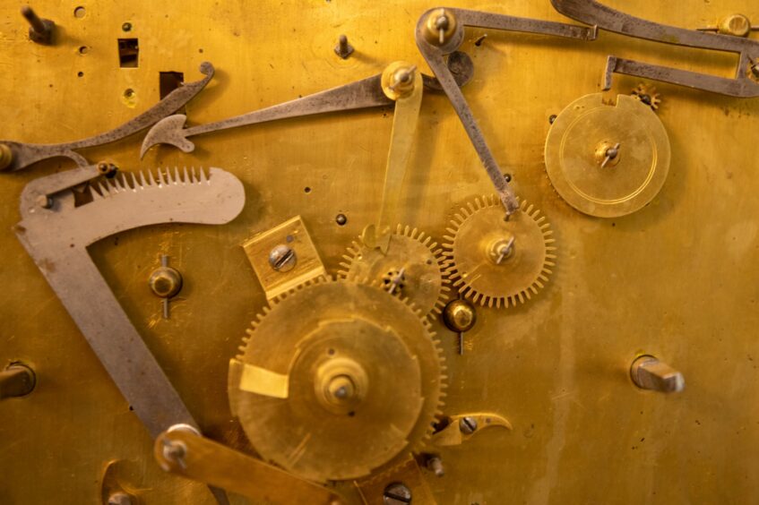 Part of a clock mechanism