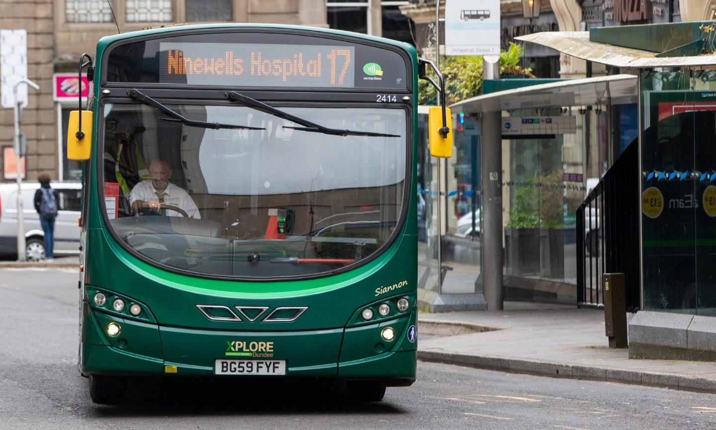 The Xplore 17 service in Dundee city centre.