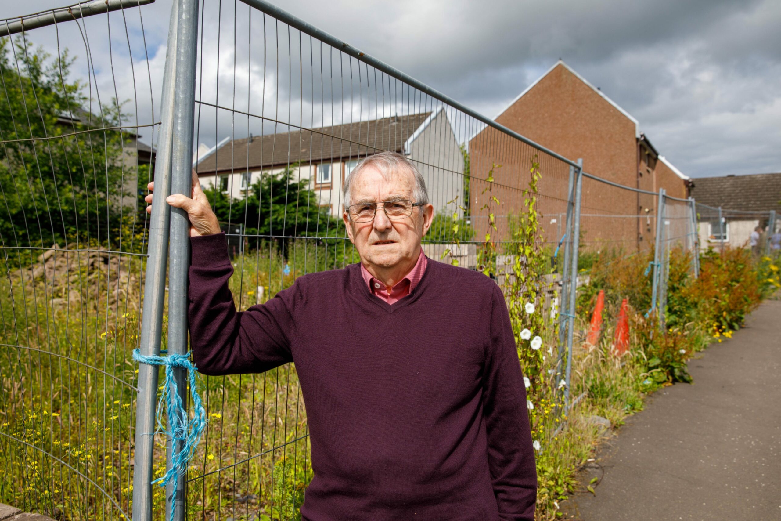 Stephen Brooker at the site in Auchterarder.