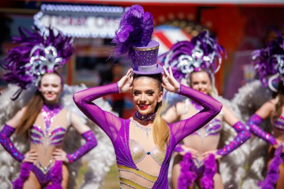 Amy Finlay has returned to her childhood stomping ground - this time with a troupe of showgirls and a circus in tow. Image: Kenny Smith/DC Thomson.