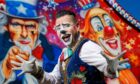 Edy the clown has been entertaining Dundee visitors to the travelling Circus Vegas. Image: Kenny Smith/DC Thomson.