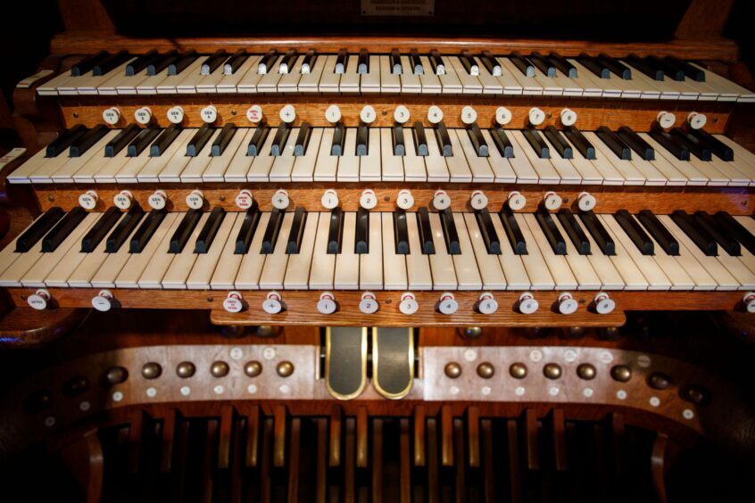 The Caird Hall organ. 