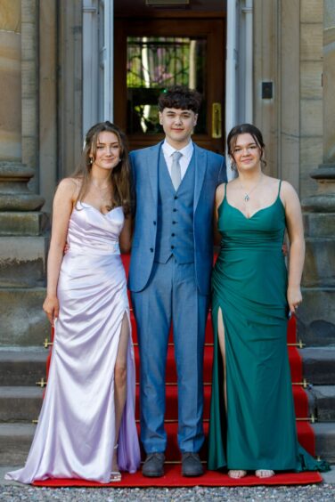 Bell Baxter High pupils Niamh Turpie, Mackenzie Dias and Faye Thomson.