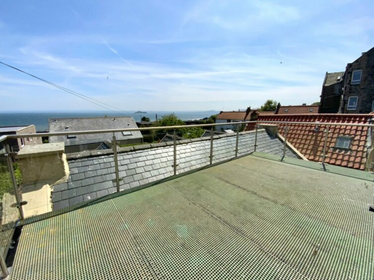 The view of the Firth of Forth from the balcony 