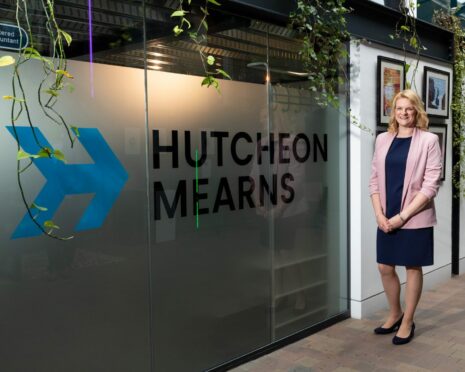 Lynsey Campbell, head of people solutions (Dundee) outside of the Hutcheon Mearns office.