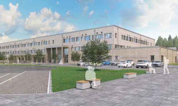 An artist's impression of the new Monifieth Learning Campus. Image: Angus Council.