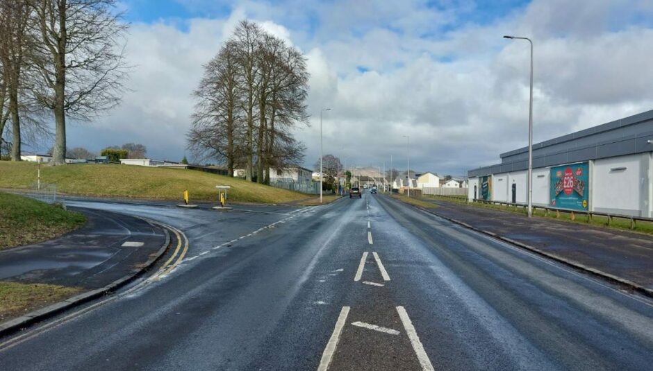 Existing view of Macalpine Road, Dundee
