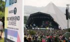 Big Weekend Dundee posters at Glastonbury Festival