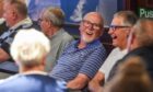 Football fans talk about the beautiful game at a Football Memories event at Pittodrie. Image: Darrell Benns/DC Thomson
