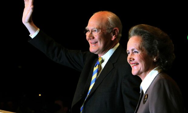 Sir Menzies Campbell and his wife Lady Campbell.