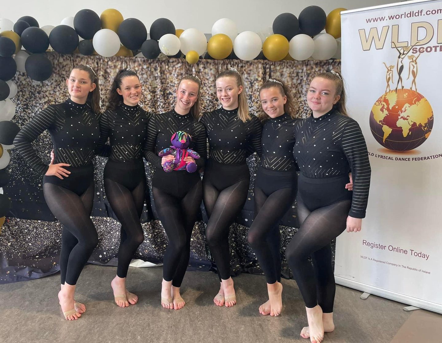 Inspire Dance Studio's senior jazz team.