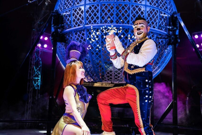 Eddy the clown, part of Circus Vegas, coming to Dundee.
